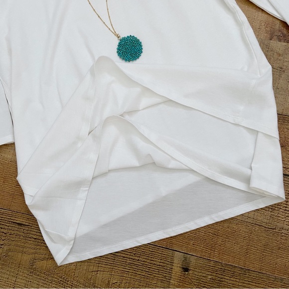 J JILL Crisp White Layered Blouse ⭐️ BEAUTIFUL - Picture 5 of 10